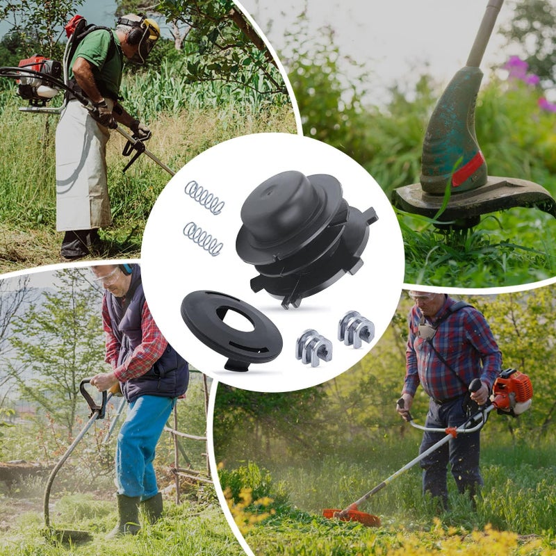 Adefol String Trimmer Replacement Parts Head Spool and Cover Cap 6pcs Kit for STIHL FS80 FS83 FS85 FS100 FS110 FS120 FS130 FS200 with Spring, Line Feed Eyelet Accessories - Image 5